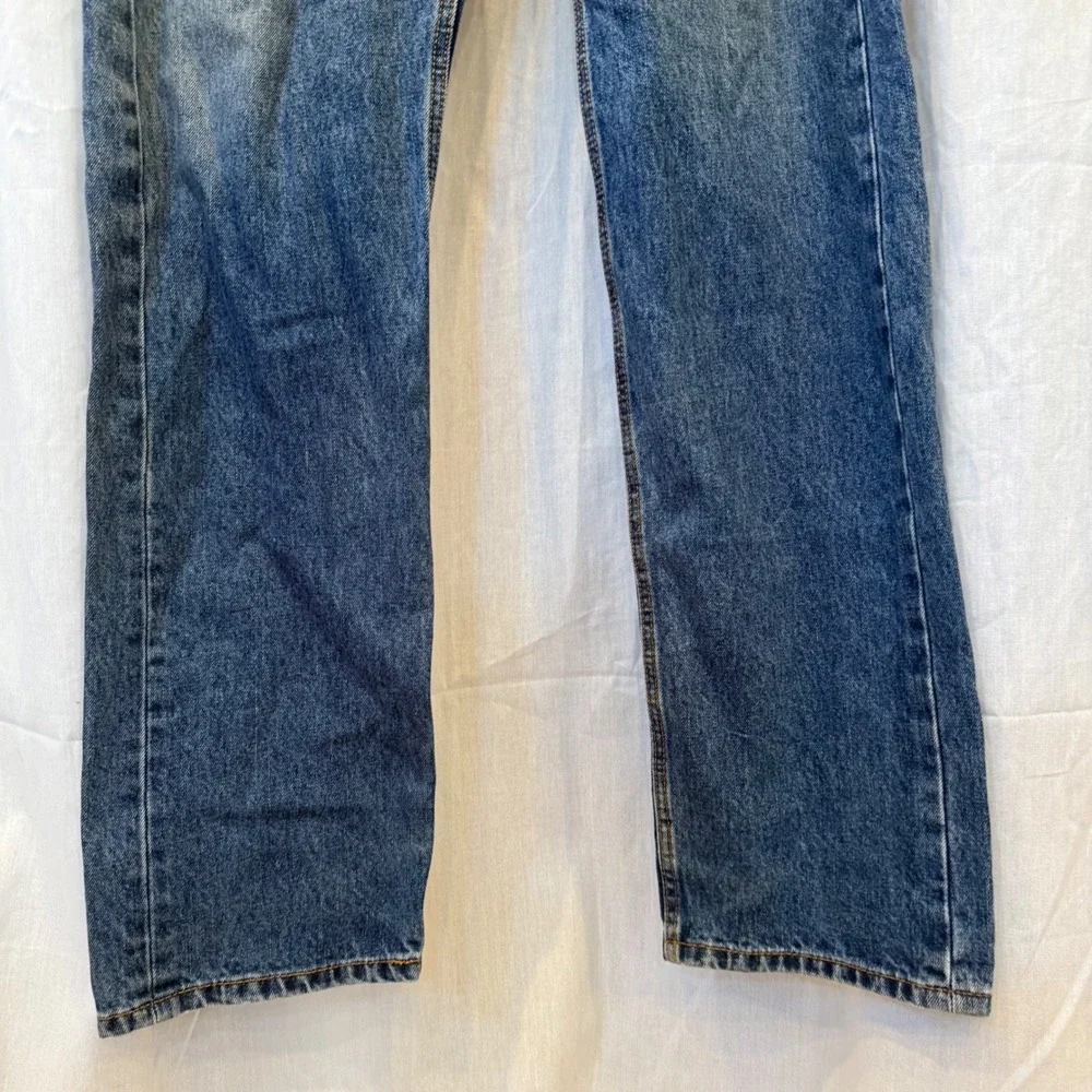 Levi Strauss 505 Mens Blue Wash Denim Jeans Regular Fit Straight Leg‎ W36 L34